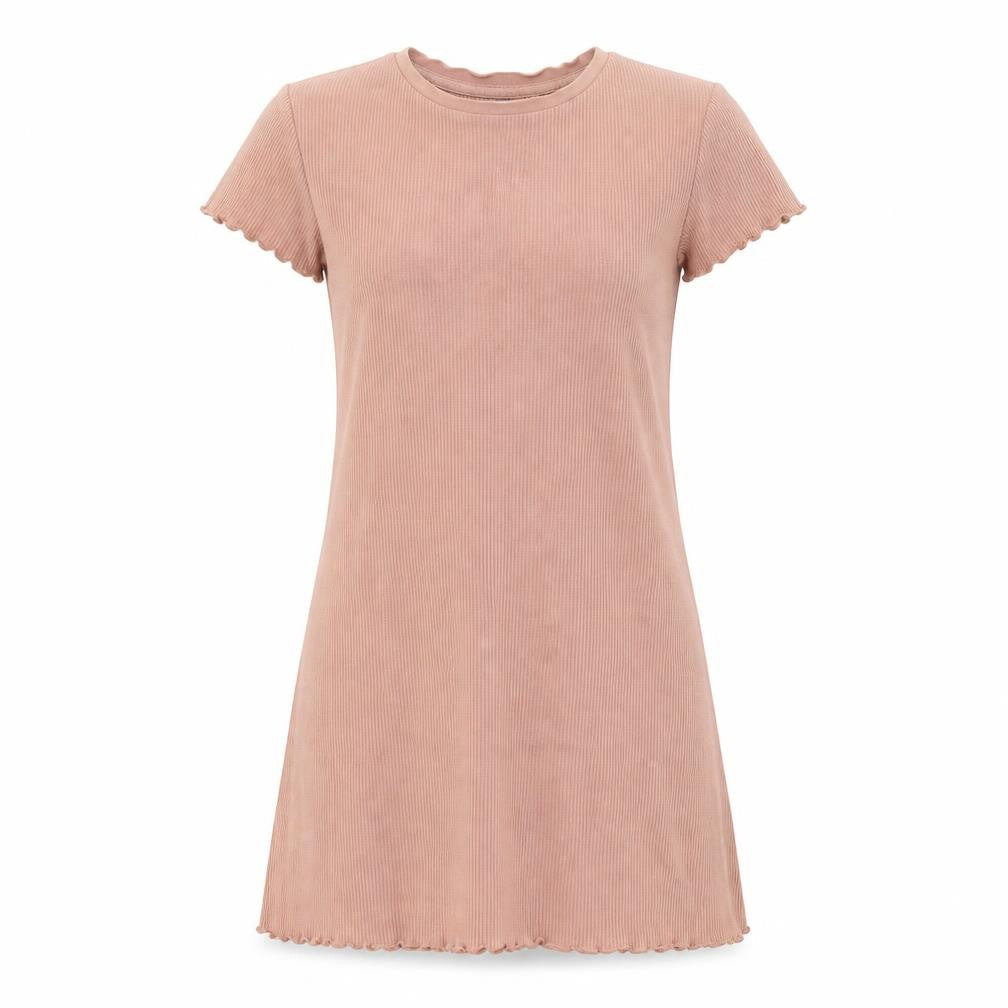 Pull&Bear Women's Pink T-Shirt Dress Size S Summer