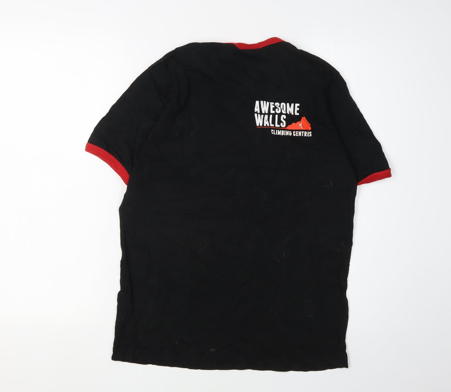Clique Men's Black Medium Ringer Climbing T-Shirt