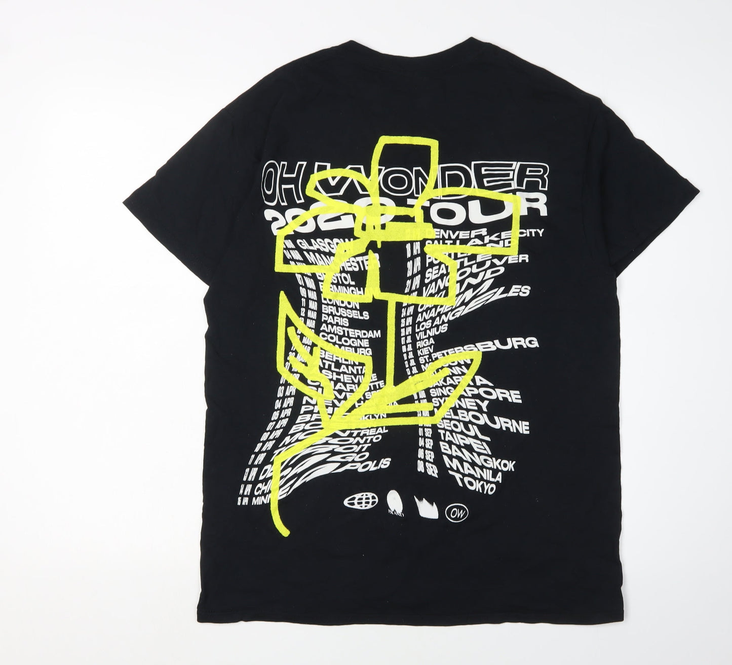 Gildan Men's Black Graphic Print T-Shirt M