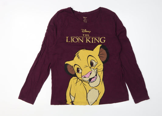 Disney Women's Purple Lion King T-Shirt Size 12
