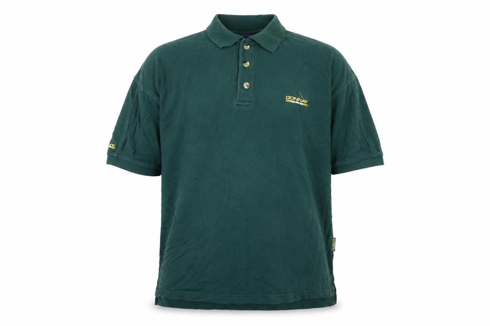Donnay Men's Green Polo Shirt L Casual Cotton Logo