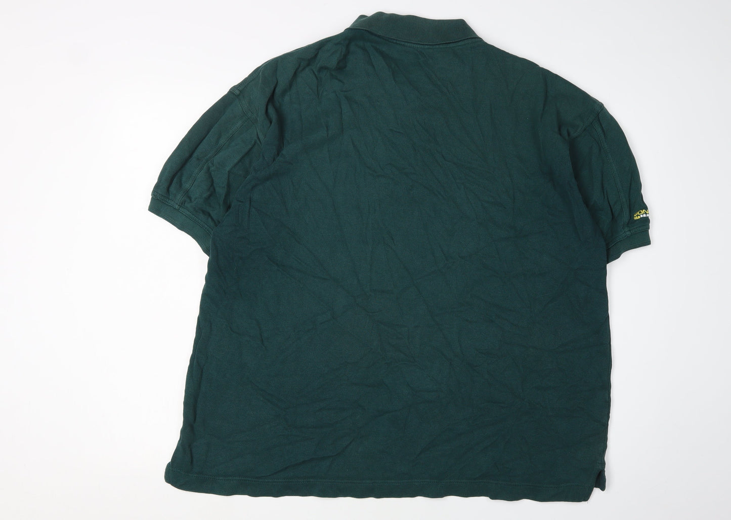 Donnay Men's Green Polo Shirt L Casual Cotton Logo