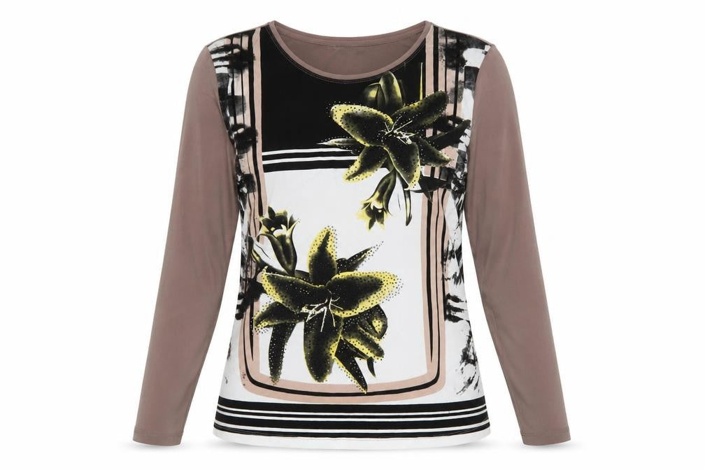 Chianti Women's Multicoloured Floral T-Shirt Size 10