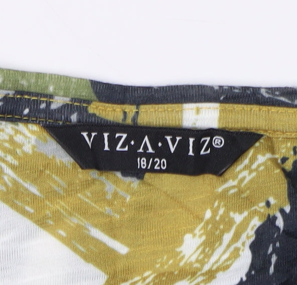 VIZ-A-VIZ Women's Multicoloured T-Shirt Size 18