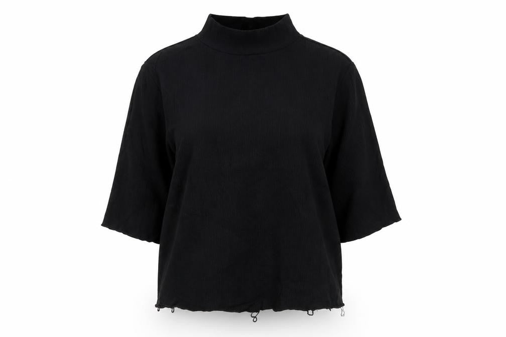 Zara Women's Black L High Neck Blouse