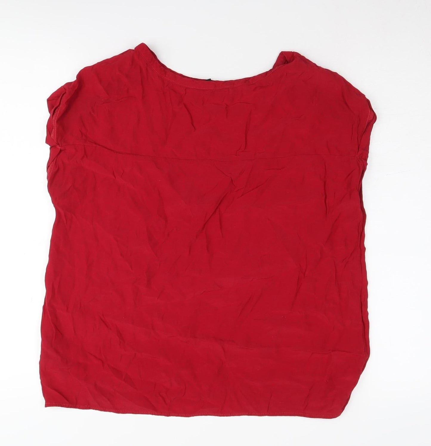 Next Women's Red Beaded Sleeveless Blouse Size 14