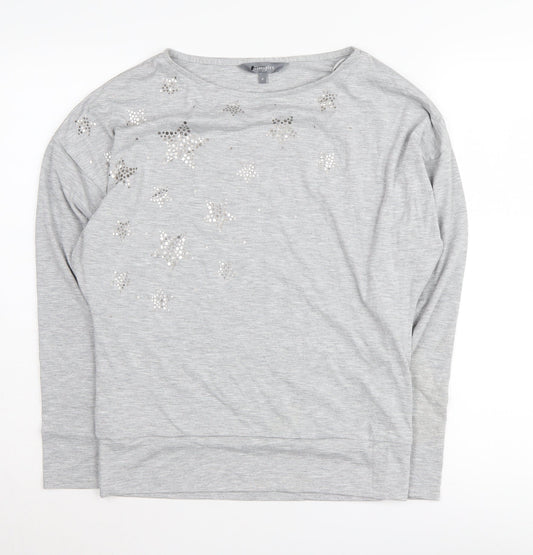 Principles Grey Women's Pullover Sweatshirt Size 8 Casual