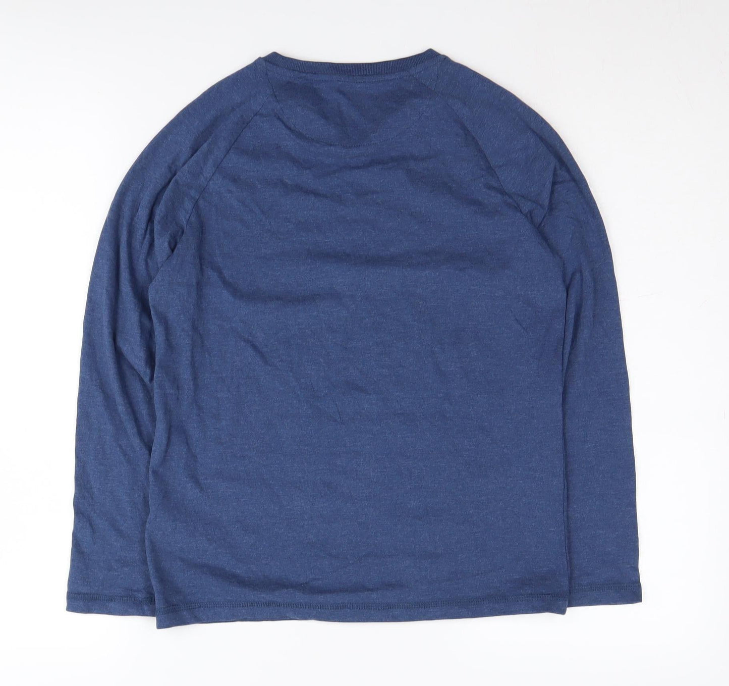Marks and Spencer Boys Blue Long Sleeve T-Shirt 11-12 Years