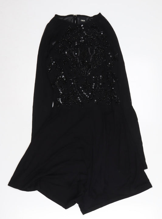 ASOS Women's Black Beaded Playsuit, Size 8