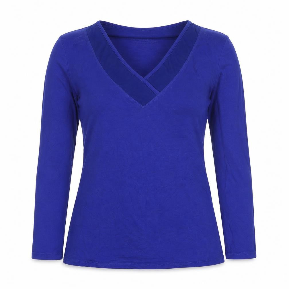 Jasper Conran Women's Blue V-Neck Blouse Size 10
