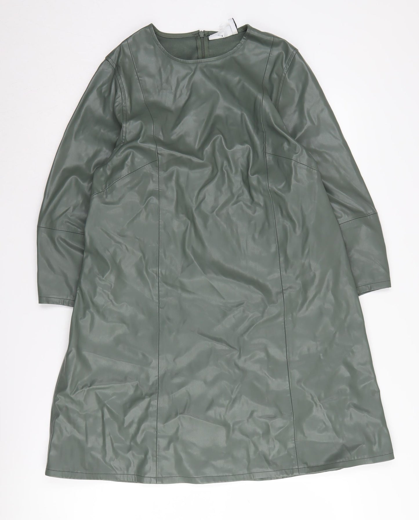 Weekday Women's Green Long Sleeve Dress Size 12