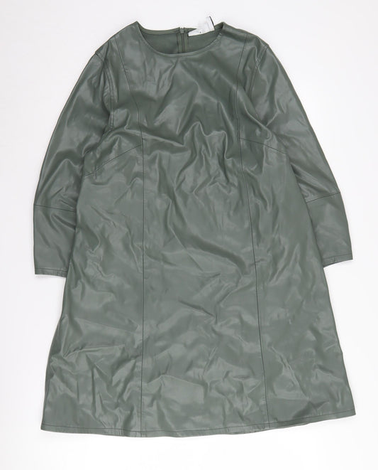 Weekday Women's Green Long Sleeve Dress Size 12