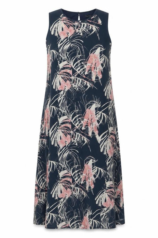 Next Women's Multicoloured Floral Shift Dress Size 12