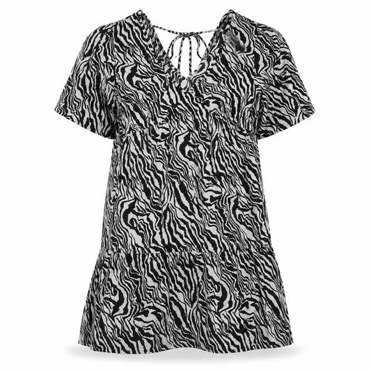 New Look Women’s Black Animal Print Shift Dress