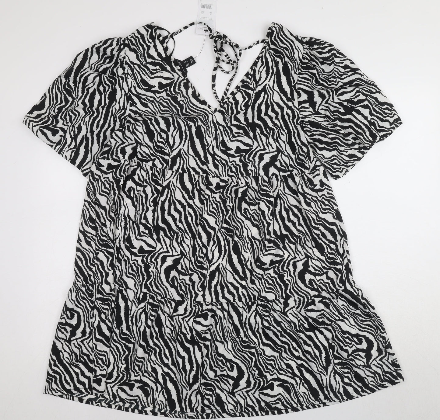 New Look Women’s Black Animal Print Shift Dress