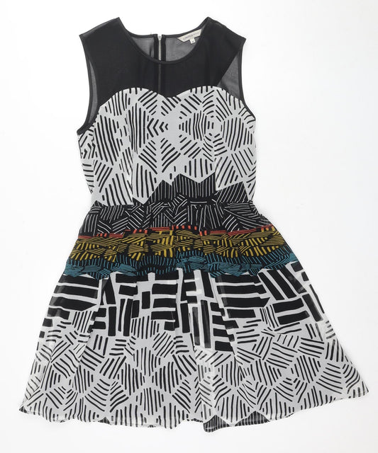 Marks and Spencer Women's Multicoloured Fit & Flare Dress Size 10