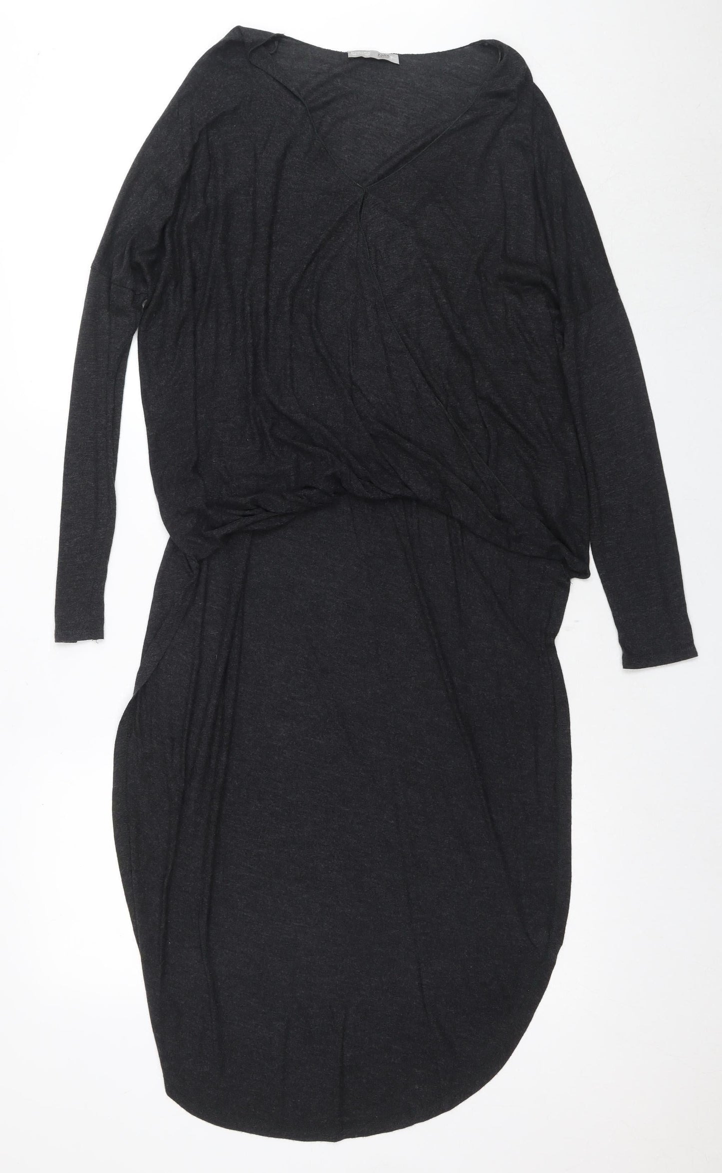 Zara Women's Black Basic Blouse, 2XS, Long Sleeve