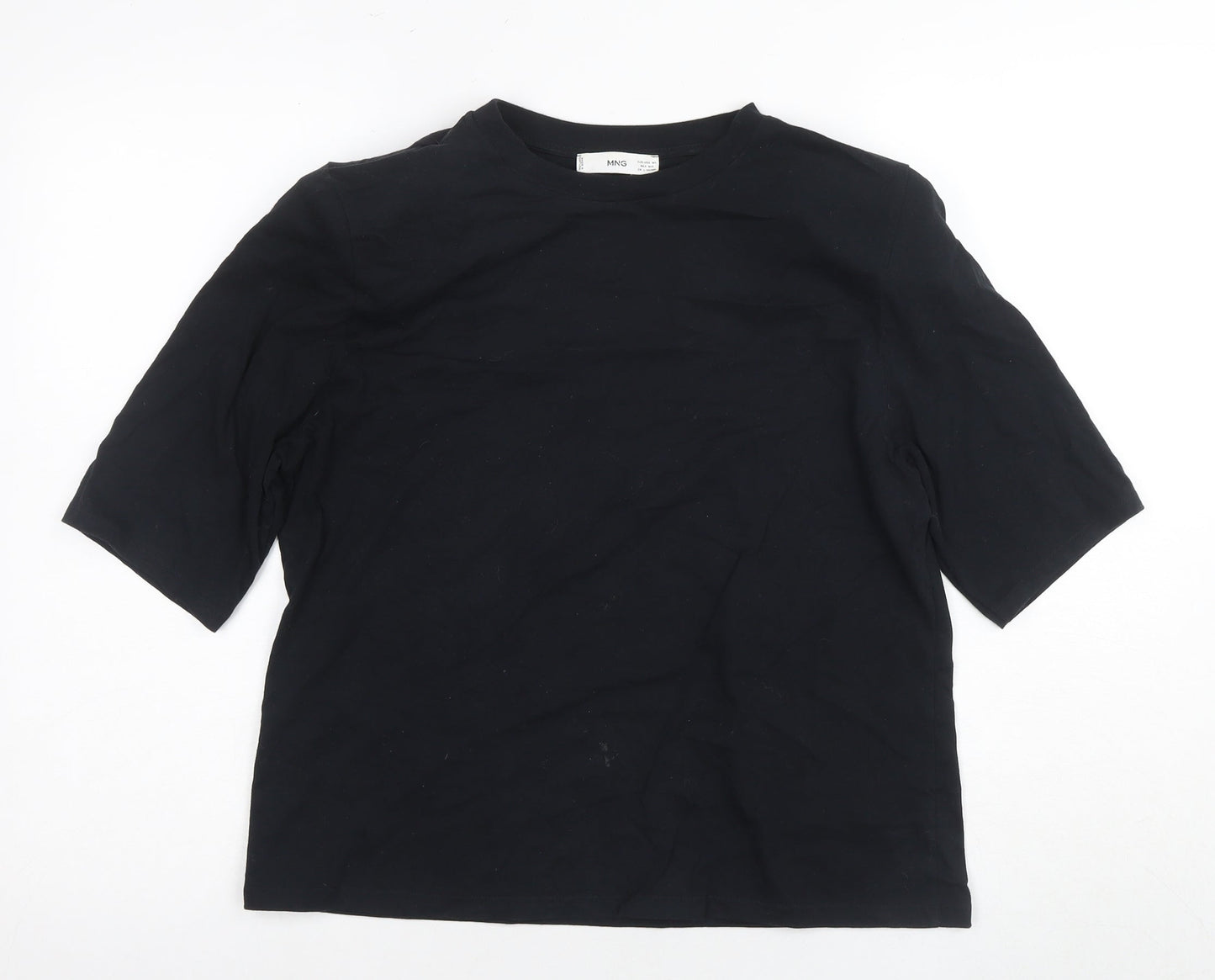 MNG Women's Black Basic T-Shirt - M Casual