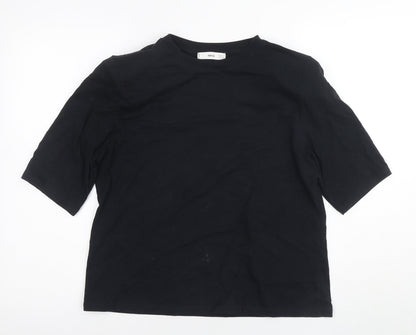 Mango Women's Black Basic T-Shirt - M Casual