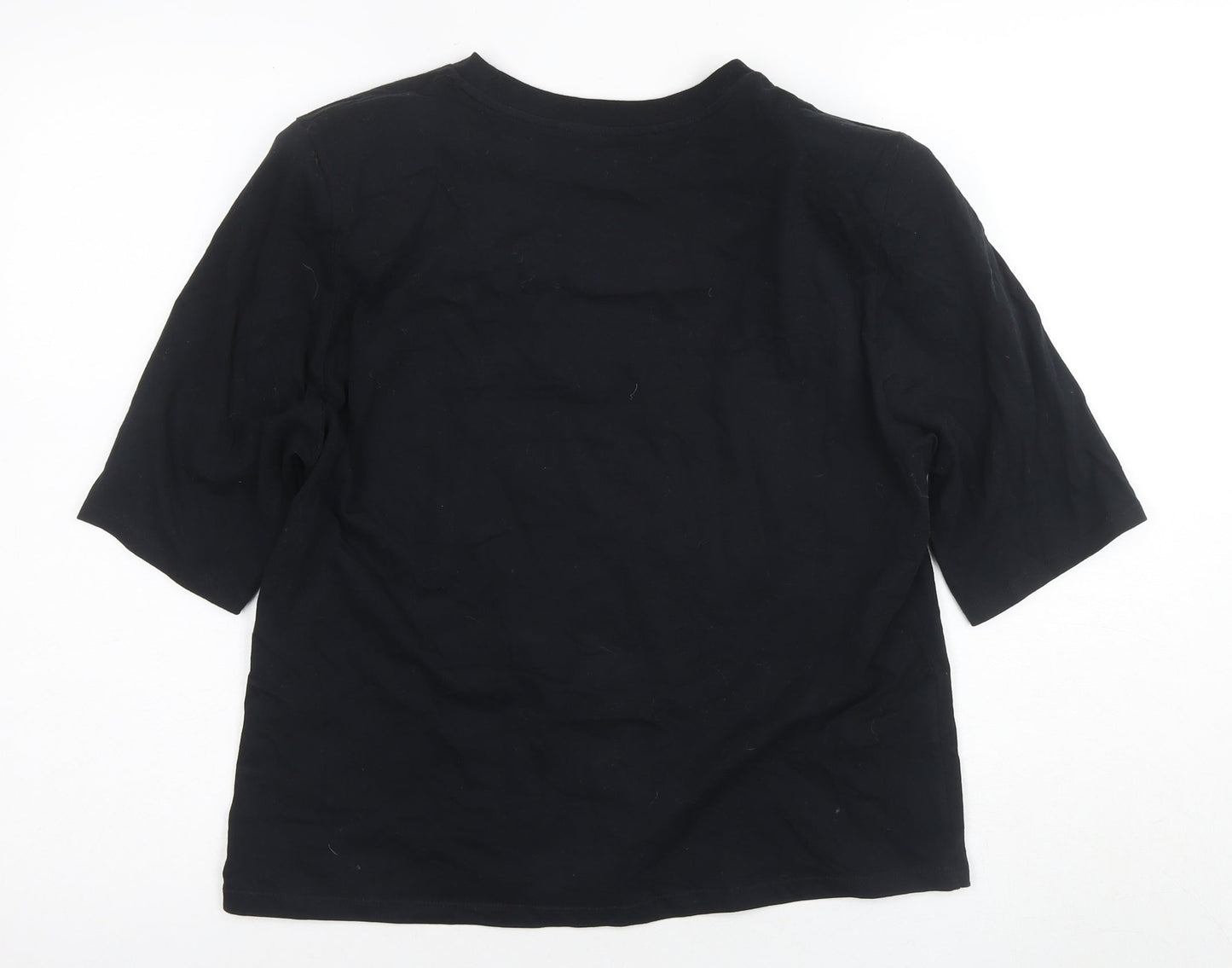 MNG Women's Black Basic T-Shirt - M Casual
