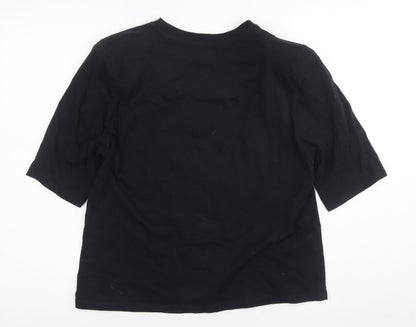 Mango Women's Black Basic T-Shirt - M Casual