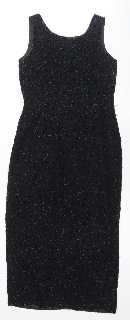 St Bernard Women's Black Sheath Dress Size 12