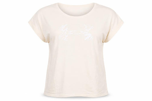 Under Armour Women's Beige T-Shirt M, Casual, Relaxed