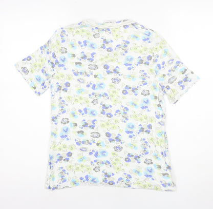 Eastex Women's Floral Multicoloured V-Neck Top