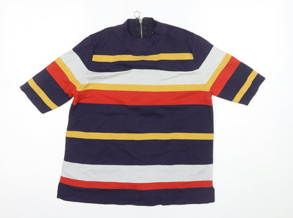 Marks & Spencer Women's Multicoloured Striped T-Shirt