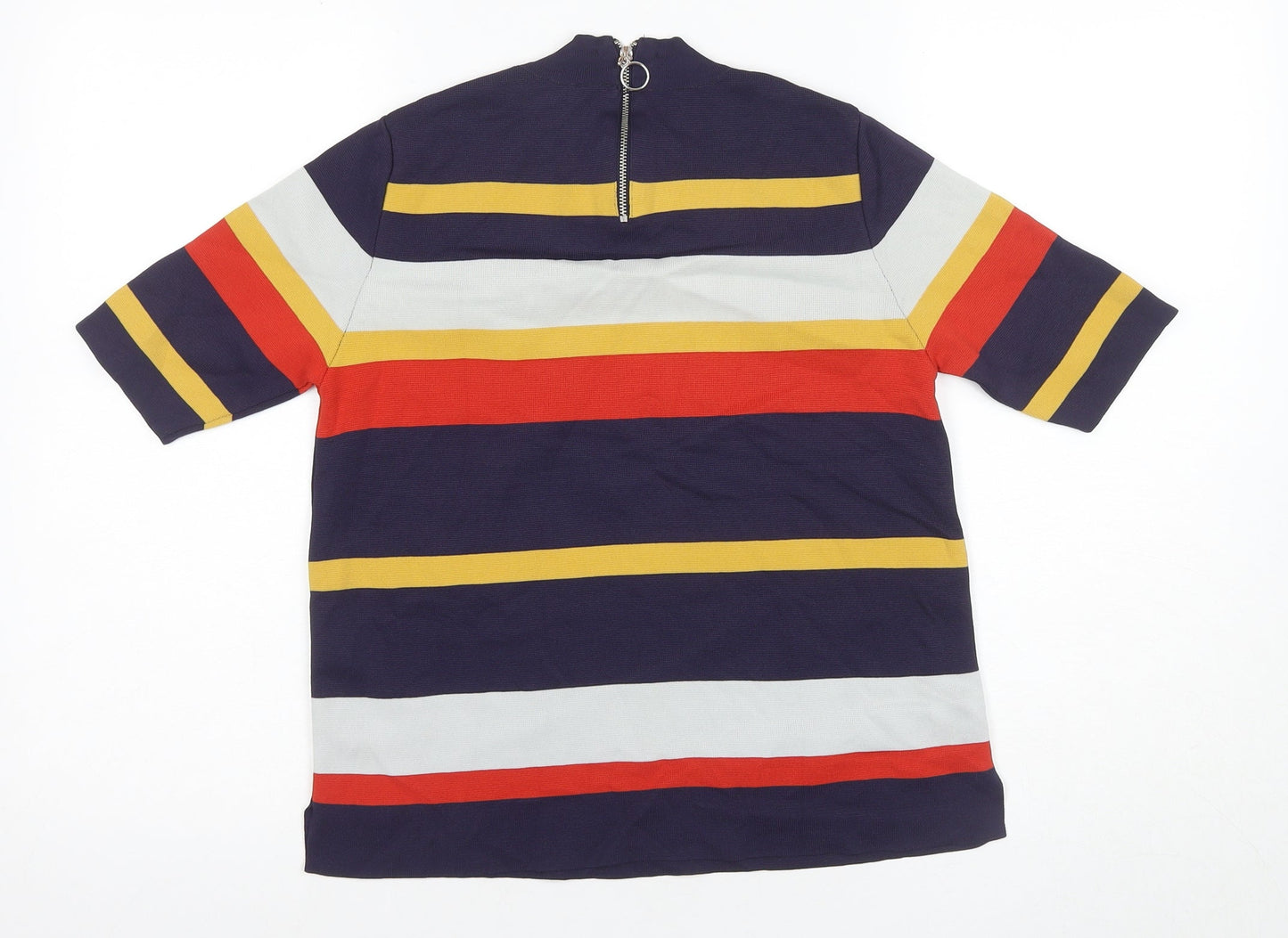 Marks & Spencer Women's Multicoloured Striped T-Shirt