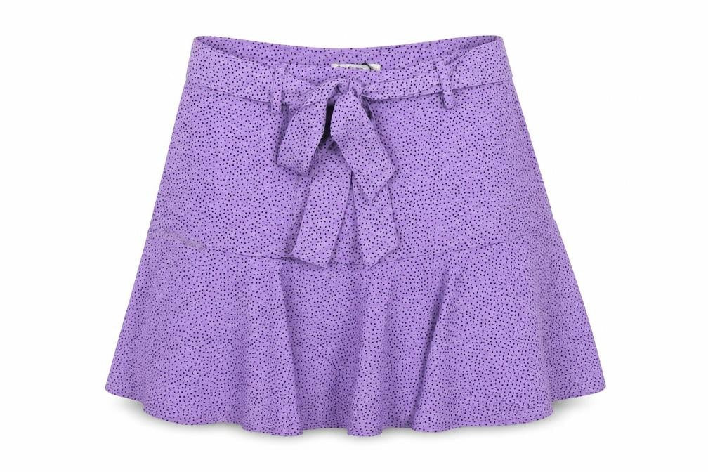 Stradivarius Women's Purple Polka Dot Skirt L