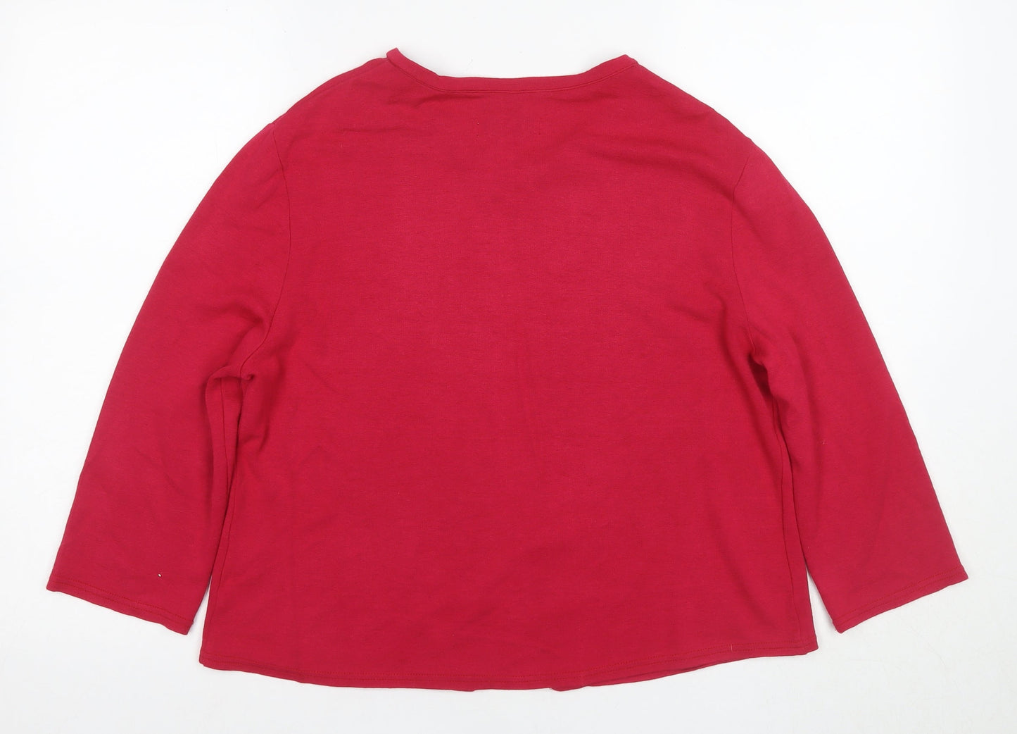Richards Women's Red Basic T-Shirt Size 16