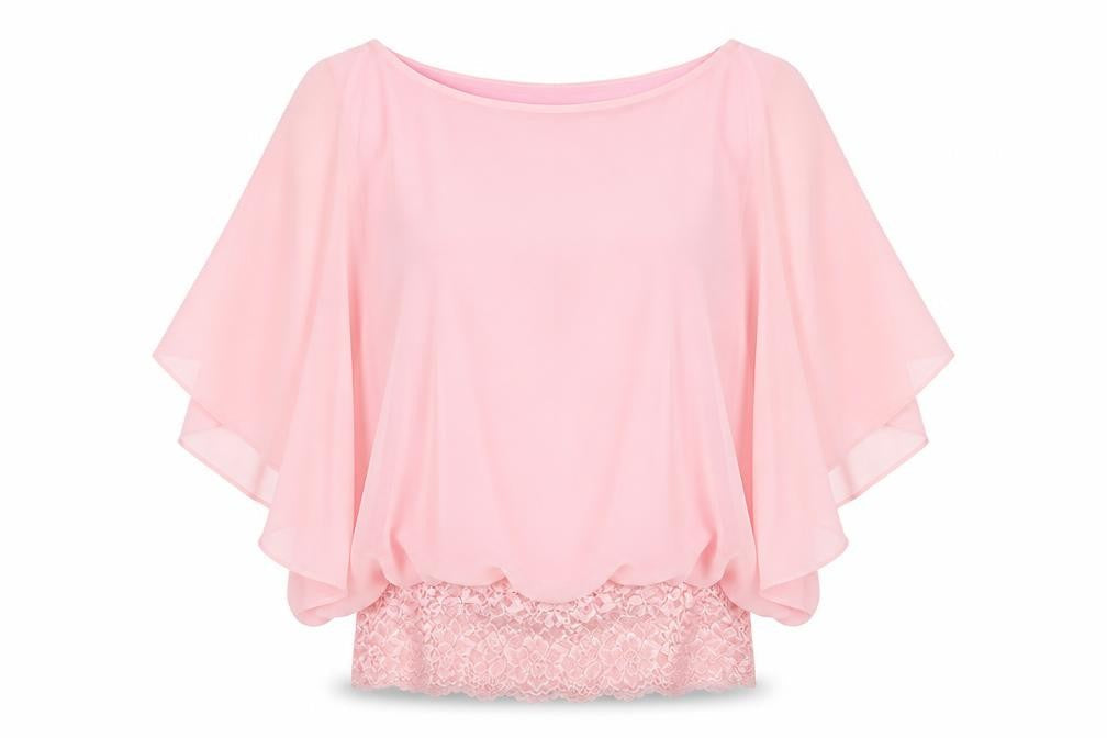 David Emanuel Women's Pink Kimono Blouse - Size 12