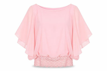 David Emanuel Women's Pink Kimono Blouse - Size 12