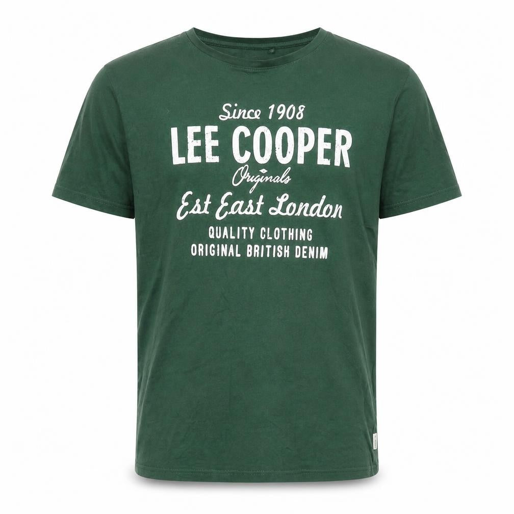 Lee Cooper Men's L Green Graphic Print T-Shirt