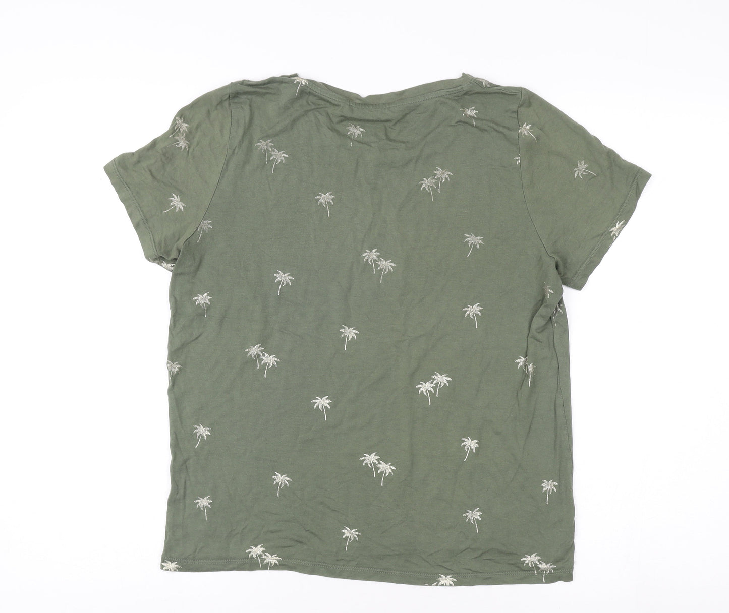 Oasis Women's Green Nature Print T-Shirt L