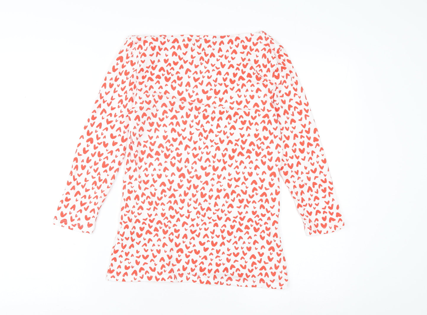 Marks & Spencer Women's White Heart Print T-Shirt