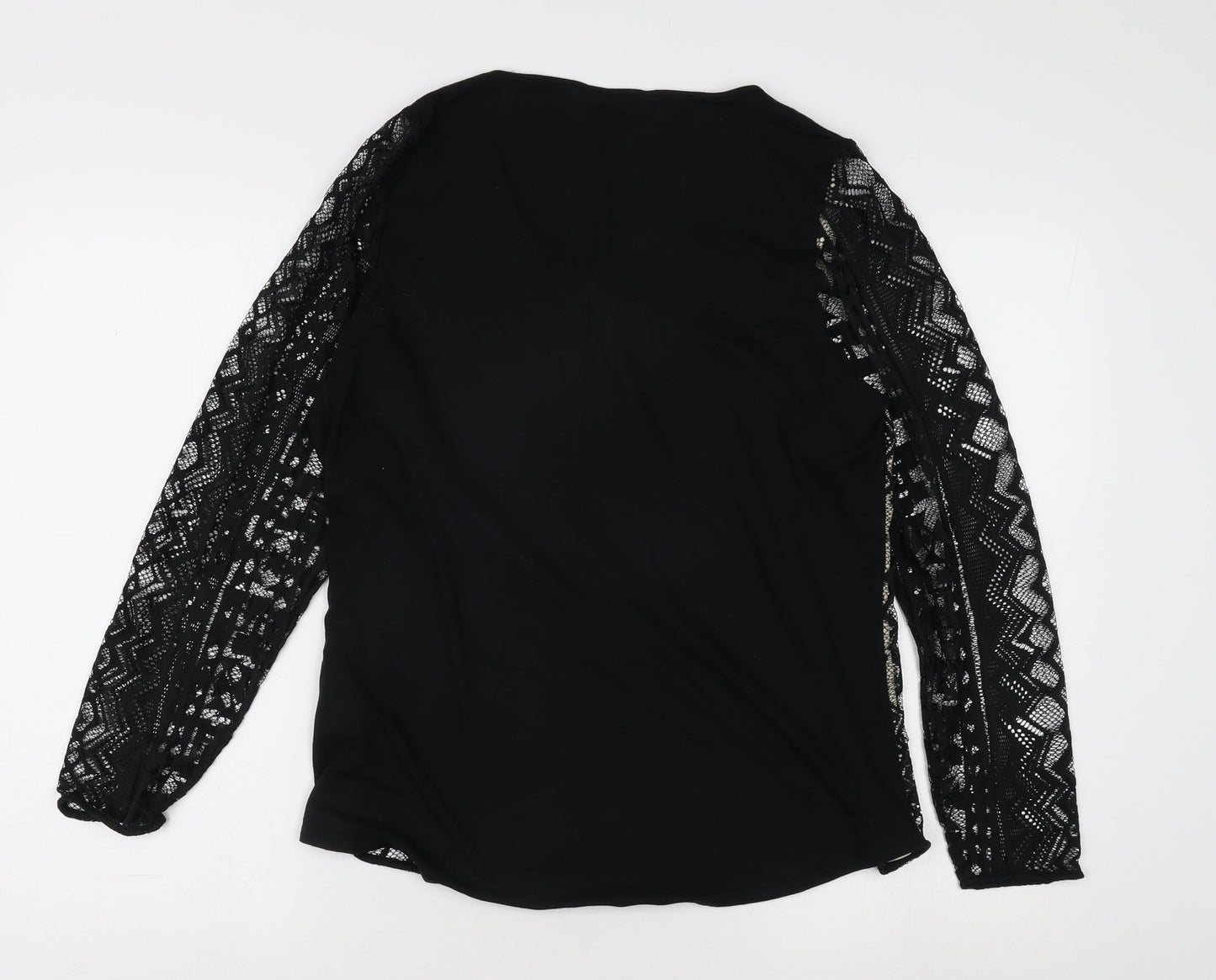 Marks and Spencer Women's Black Geometric Tunic Blouse