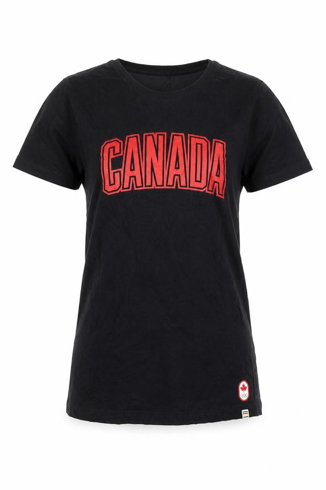 Hudson's Bay Women's Black Canada T-Shirt Size S