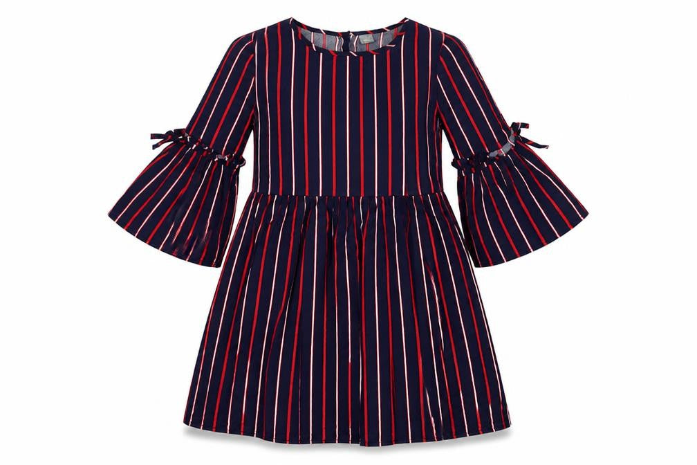 Next Girls Multicoloured Striped A-Line Dress 13 Years