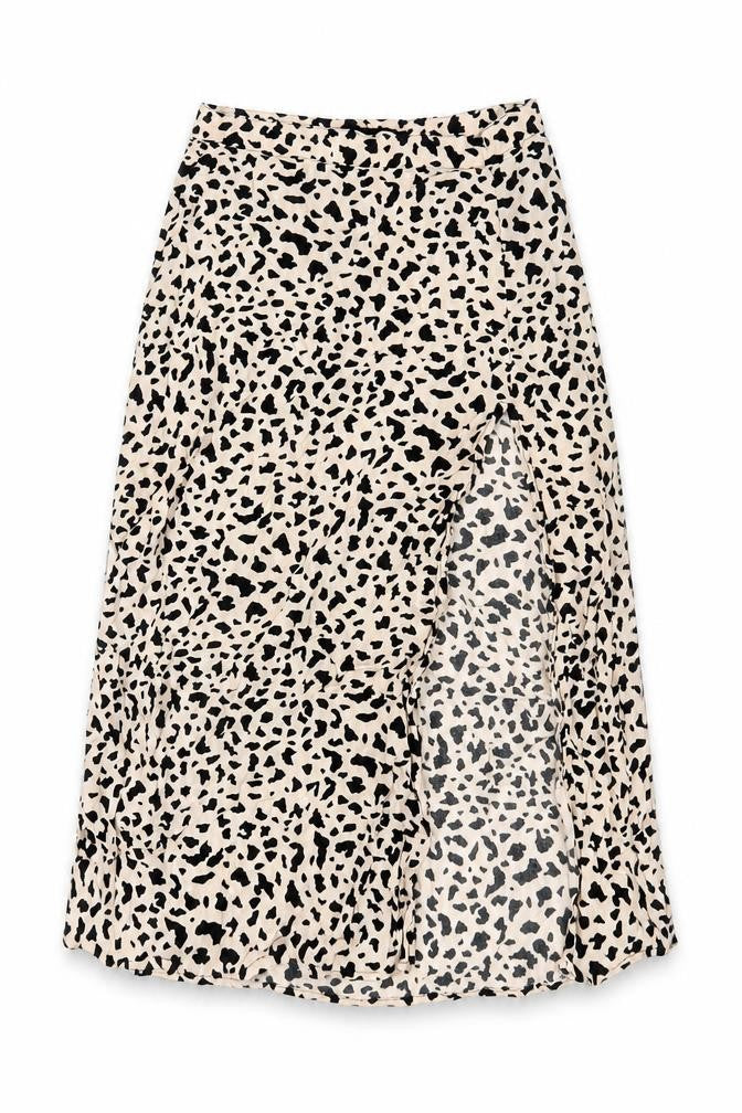 Motel Rocks Women's Black Animal Print Skirt 2XS
