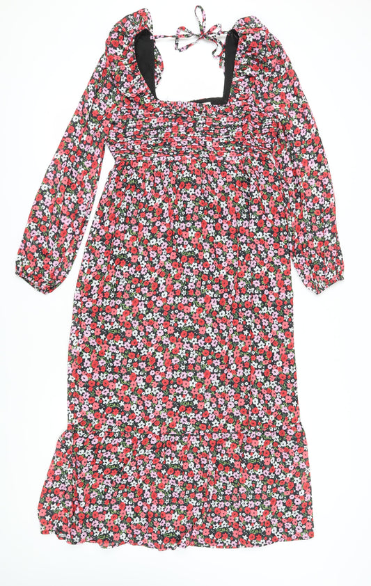 The Frolic Women's Floral Midi A-Line Dress Size 12