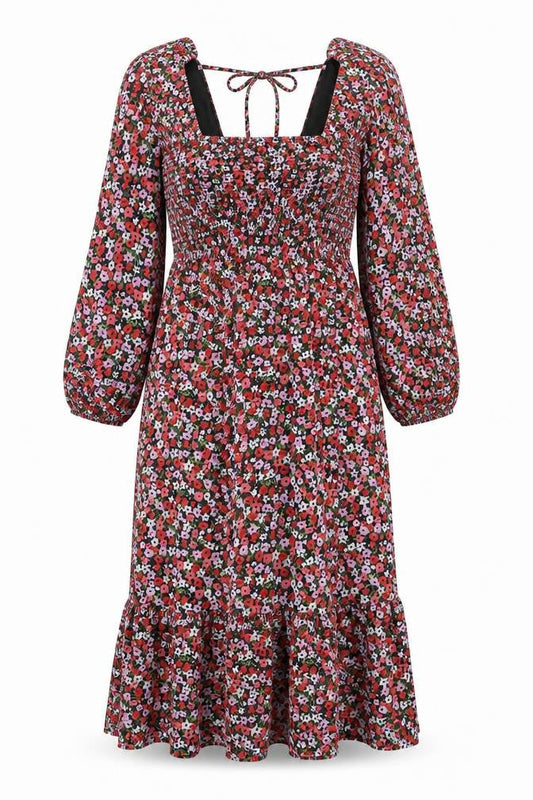 The Frolic Women's Floral Midi A-Line Dress Size 12