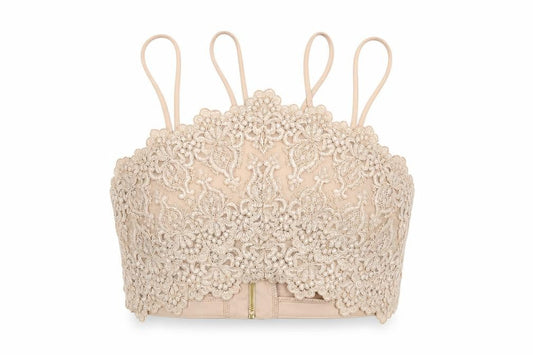River Island Women Beige Lace Camisole Tank Top Size 14
