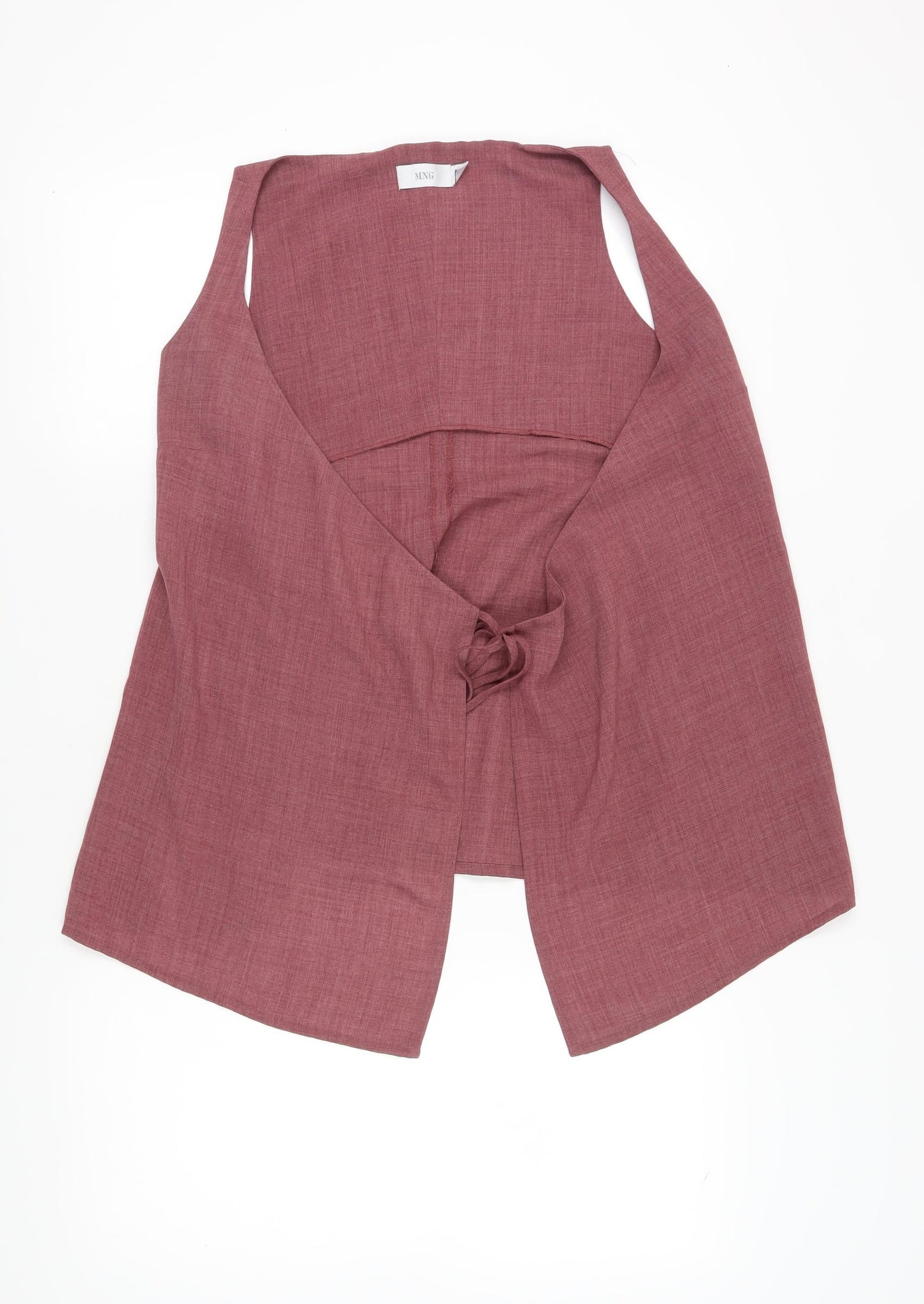 MNG Women's Pink Wrap Blouse Sleeveless Lightweight