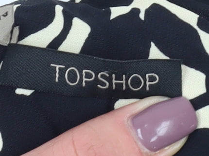 Topshop Women's Black Shift Dress Size 14