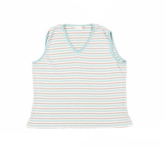 Bonmarché Women's Multicoloured XL Striped Tank
