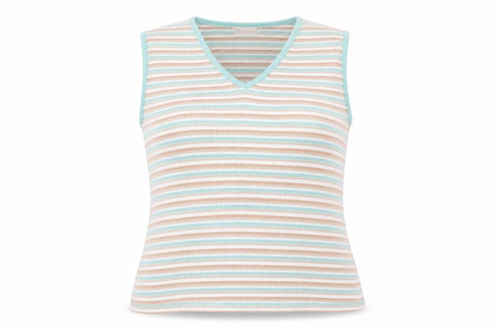 Bonmarché Women's Multicoloured XL Striped Tank