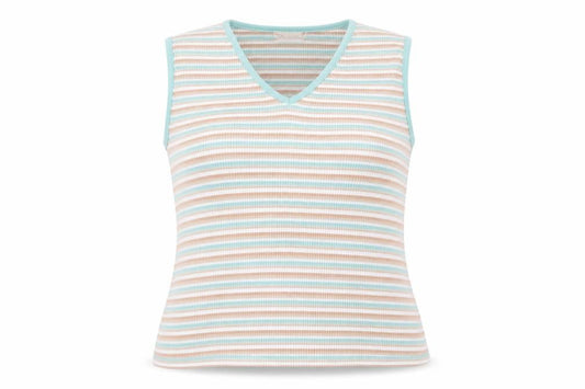 Bonmarché Women's Multicoloured XL Striped Tank