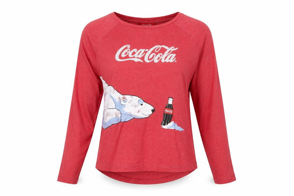 Coca-Cola Next Women's Red Graphic T-Shirt Size 10